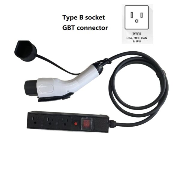 V2L Charger Type B socket GBT connector
